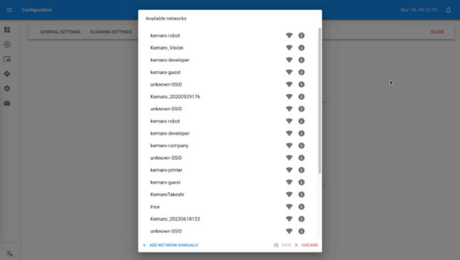 Available Wifi Networks