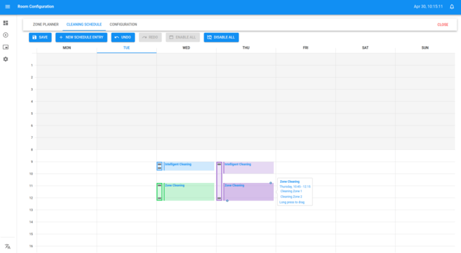 Merged schedule
